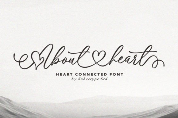 About Heart: A Chic Script Font for Modern Web Design