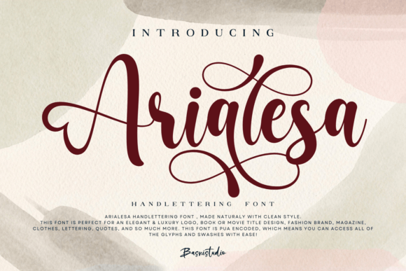 Arialesa: The Elegant Script Font for Handmade Creators
