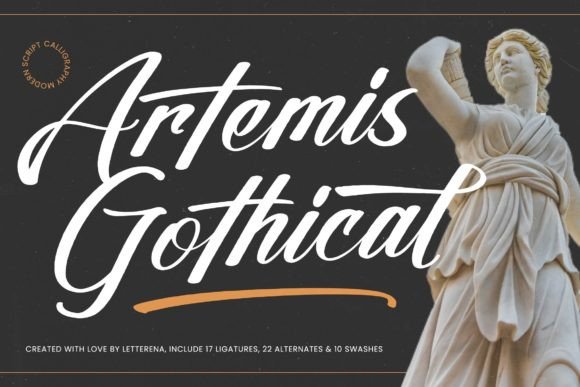 Artemis Gothical: A Luxury Script Typeface for Editorial Design
