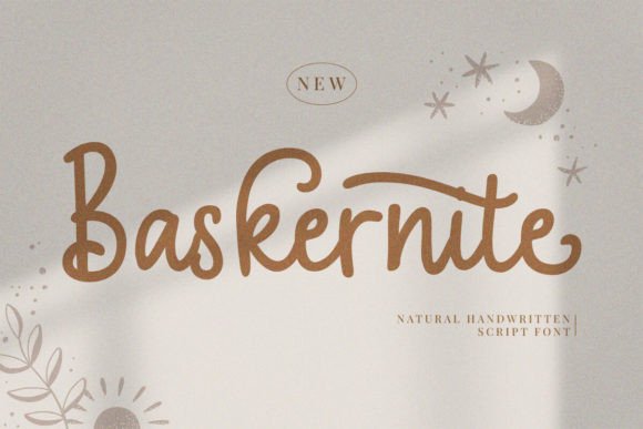 Baskernite: A Natural Handwriting Typeface for Authentic Brand Identity