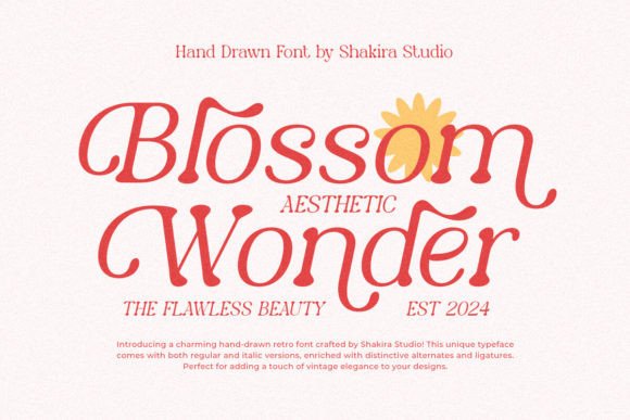 Blossom Wonder: A Premium Serif Font for Elegant Web Design