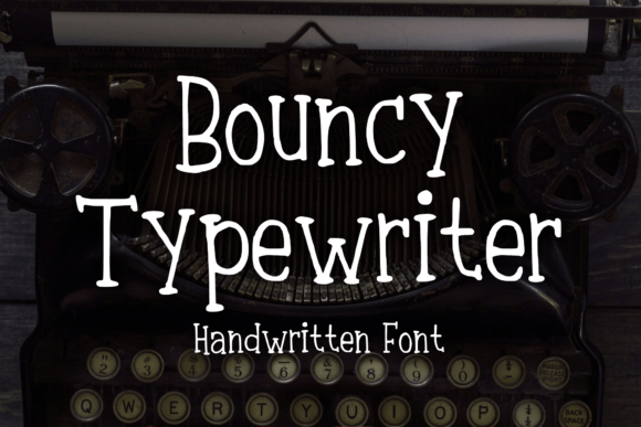 Bouncy Typewriter: The Perfect Handwritten Serif for Your Craft Shop