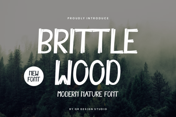 Brittle Wood: A Hand-Drawn Display Typeface for Authentic Branding