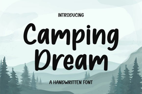 Camping Dream: The Handwritten Typeface for Authentic Editorial Design