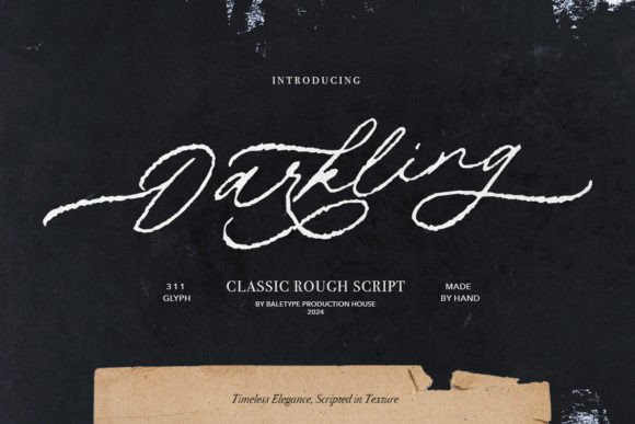 Darkling: A Natural Script Typeface for Organic Brand Identities