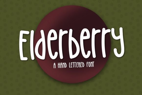 Elderberry: A Playful Hand-Lettered Typeface for Creative Branding