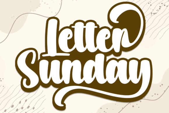 Letter Sunday: A Bold Handwritten Typeface for Personal Branding