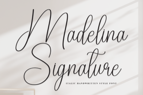 Madelina Signature: The Elegant Typeface for Polished Branding