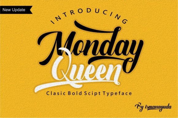 Monday Queen: A Script Typeface for Editorial Design