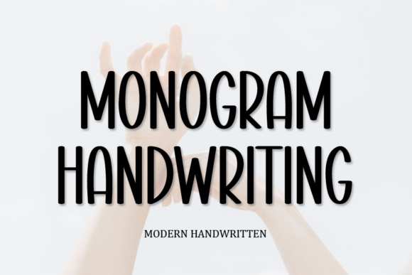 Monogram Handwriting: A Quirky Typeface for Creative Digital Projects
