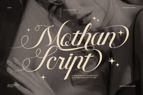 Mothan: A Graceful Script Typeface for Editorial Design