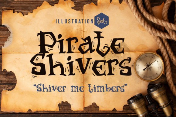 Pirate Shivers: A Handcrafted Typeface for Bold Brand Identity
