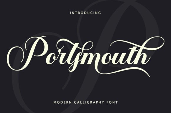 Portsmouth: A Modern Script Typeface for Polished Web Design