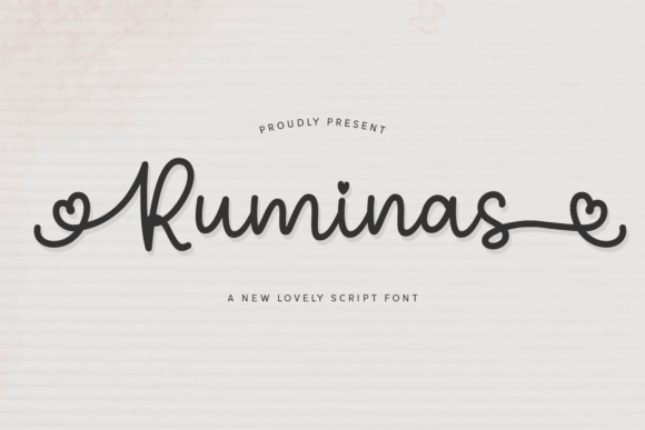 Ruminas: The Romantic Script Typeface for Modern Web Design