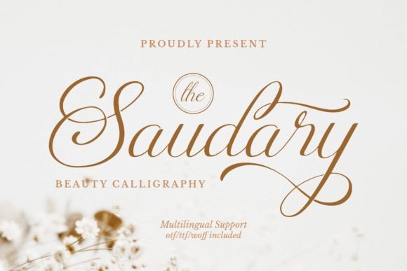 Saudary: The Elegant Script Amp Typeface for Handmade Brands
