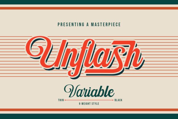 Unflash Typeface: Elevate Your Brand Identity with a Modern Script Font