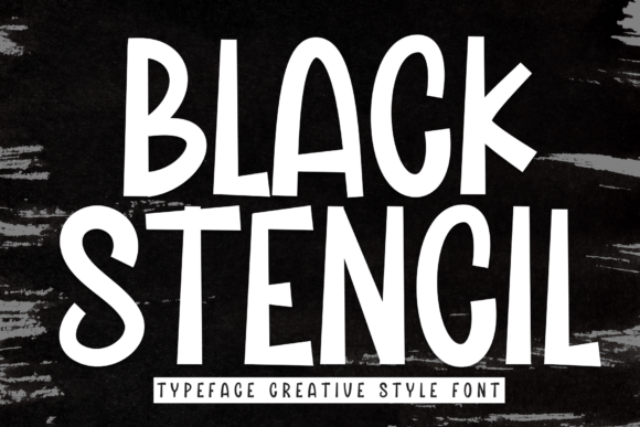Upgrade Your Brand Identity with the Black Stencil Typeface