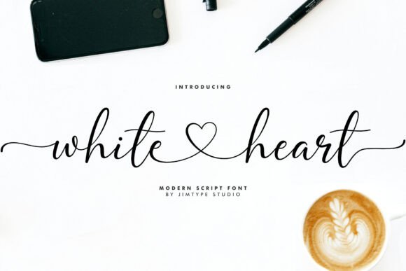 White Heart: The Perfect Script Font for Handmade Brands